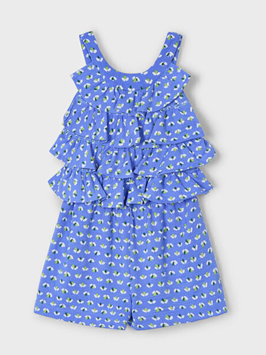 Șort/Salopetă Copii Întreg din Material Textil Albastru