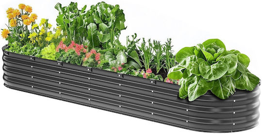 Vevor Blumenkasten Metallisch Dark Gray