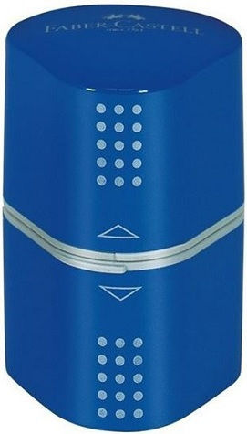 Faber-Castell Plastic Triple Sharpener Blue Barrel 1pcs