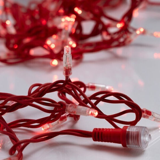 96 Lights LED 2m. Red in String 1pcs