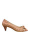 Leather Tabac Brown Heels