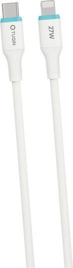 Tuqin USB-C към Lightning кабел 27W Бял 1м