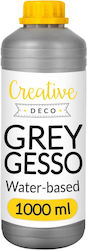 Creative Deco Acrylic Primer Gesso Grey 1l Professional Painting Preparation Excellent Base