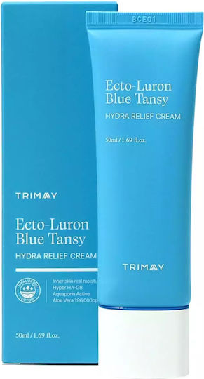 Trimay Ecto-luron Blue Tansy Hydra Relief Αντιγηραντική & Συσφικτική Κρέμα Προσώπου κατά της Ακμής & της Ερυθρότητας με Υαλουρονικό Οξύ & Aloe Vera 50ml