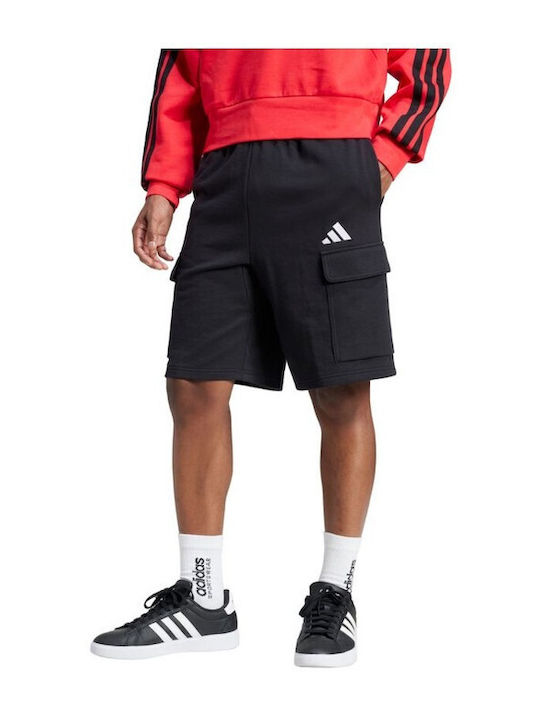 Essentials Feel Cozy French Terry Cargo Men's Shorts Black