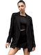Chica Blazer pentru femei Sacou Black