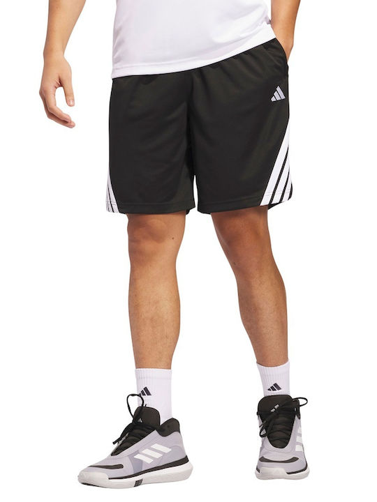 adidas 3-Stripes Αθλητική Ανδρική Βερμούδα Μαύρη adidas 3-Stripes Αθλητική Ανδρική Βερμούδα Μαύρη