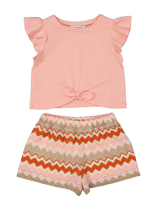 Kids' Set with Shorts Summer 2pcs Salmon