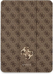 Guess Magnetischer 4G Big Logo Klappdeckel Silikon Für iPad Air 13 (2024) Braun