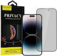 0.2mm Privacy Full Face Tempered Glass Μαύρο (Redmi 14C / Poco C75)