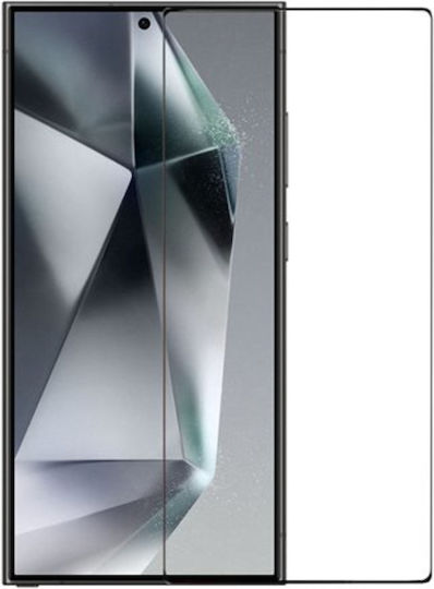 Techwave 5D 0.3mm Full Glue Full Face Tempered Glass Μαύρο (Galaxy S25 Ultra)