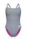 Arena One-Piece Swimsuit Gray