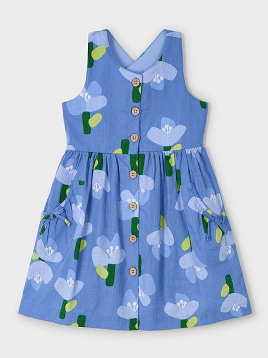 Kinderkleid Ärmellos Blue