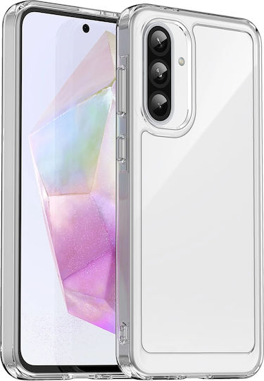 Hurtel Umschlag Rückseite Silikon / Kunststoff Transparent (Samsung Galaxy A26, Weltraum)