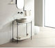 Scarabeo Blat cu Lavoar L74xW43xH77.5cm Pearl