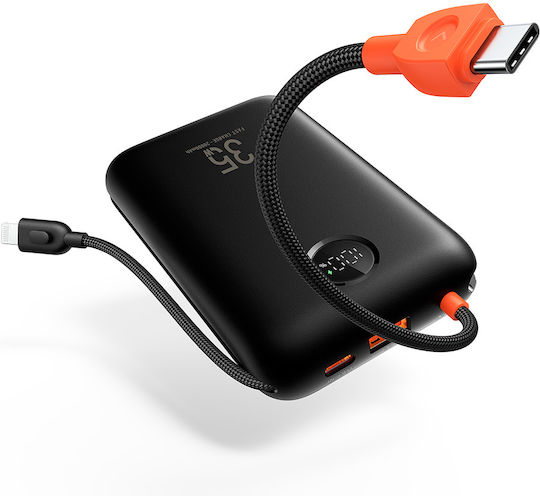 Veger W2068 Power Bank 20000mAh 35W cu Port USB-A și Port USB-C Livrarea energiei / Quick Charge 3.0 Negru