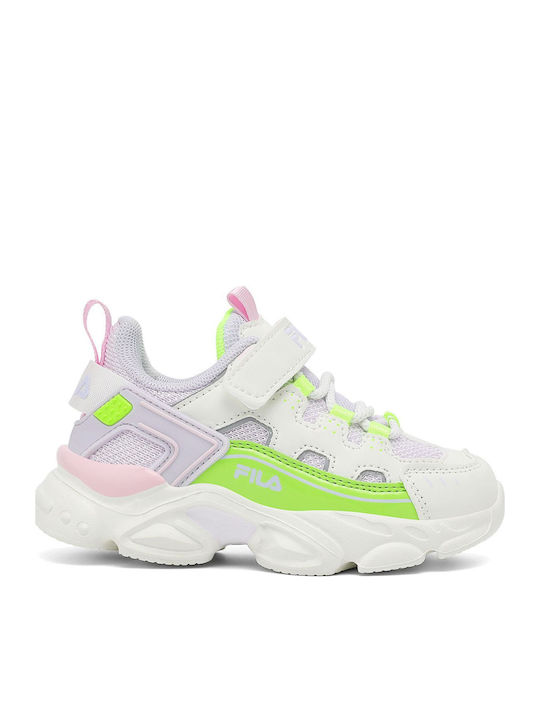 Fila Memory Spinel V Kinder Sneakers mit Klettverschluss Beige