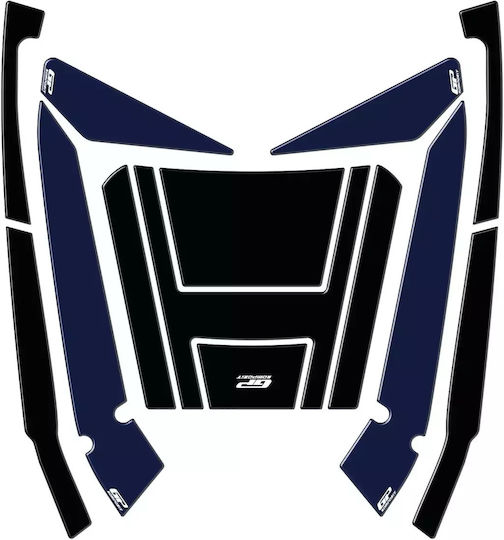 Gpk 3D Sticker Set for Honda Forza 125 250 300 350 Top Case 2018-2024 Dark Blue