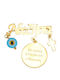 Ioannis Kosmima Child Safety Pin made of Gold Plated Silver with Cross