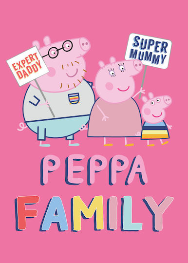 Peppa Pig Decke Vlies Pink 100x140cm