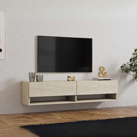Arges Standuri TV Montat Pe Perete Travertine 140x29.6x30 cm Arges Standuri TV Montat Pe Perete Travertine 140x29.6x30 cm