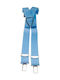 Victoria Kids Suspenders with 4 Clips Light Blue