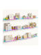 Multicolour Wall Shelves (6 Pieces) 38x10x4.8cm