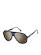 Carrera Ochelari De Soare Unisex Cu Ramă Din Plastic Albastră Și Lentilă Oglindă Gri 07/S PJP/T4