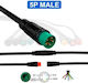 Wasserdichter Kabel | 8 mm 5-polig 5 m 5 Stück