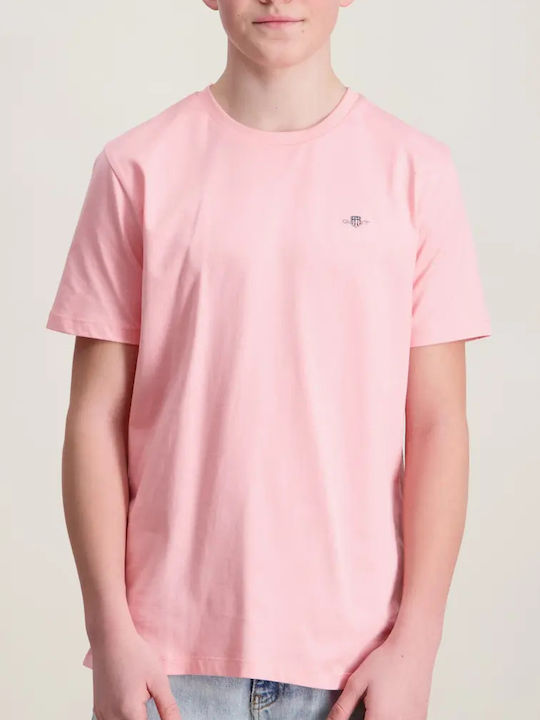 Gant Παιδικό T-shirt Ροζ Shield