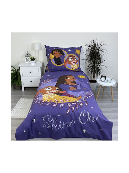 Disney Set Kids Duvet Cover Single with Pillowc...