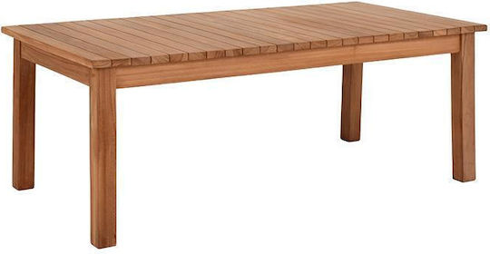 Garten- und Terrassentisch aus Akazie New Winston Natürlich 120x60cm