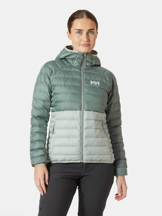 Women's Short Lifestyle Jacket for Winter Green