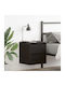 Vidaxl Wall-Mounted Bedside Tables 2 Pcs Black Oak 38x34x40cm Black