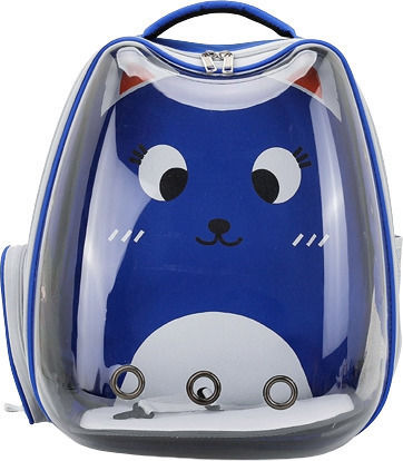 Denik Pets Rucksack für Hunde Transparent L40xB33xH25cm.