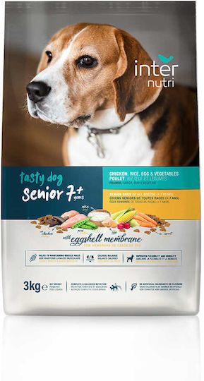 Internutri 3kg Dry Food for Senior Dogs with Chicken, Rice and Vegetables