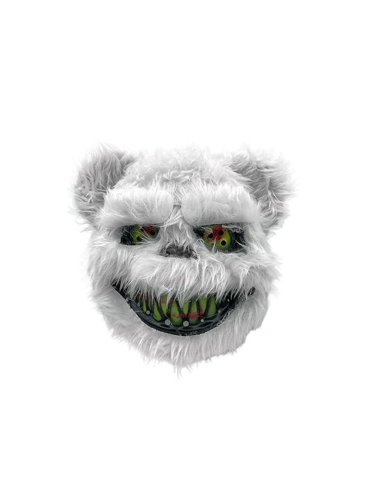 White Furry Bear Mask