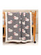 Liolios Home Κουβέρτα Κούνιας Sheep Βαμβακερή Γκρι 100x120εκ.