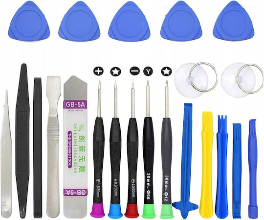 25-teiliges GSM-Reparatur-Schraubendreher-Set für Smartphones und Tablets