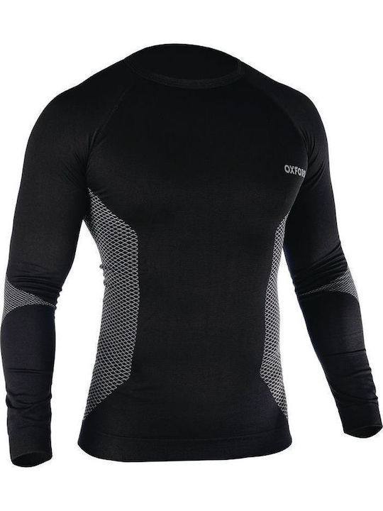Oxford Bluza termica pentru barbati cu maneci lungi Negru