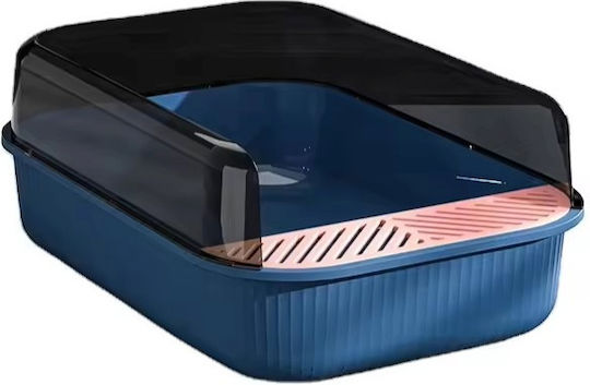 Toaletă Pisică cu Filtru Albastră L50.5 x W34.5 x H18.5buc