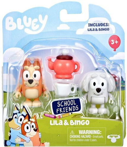 Giochi Preziosi Bluey School Friends Lila & Bingo for Ages 3+ Miscellaneous Designs