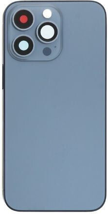 Средна рамка и заден капак за Apple iPhone 13 Pro в син цвят
