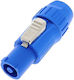 Βύσμα Powercon Ρεύματος Εισόδου Προέκτ Seetronic Blue