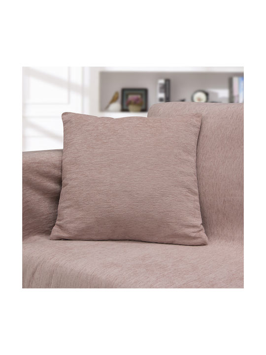 Lino Μαξιλαροθηκη Valio Dusty Pink 45x45 Dusty Pink 45χ45