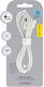 Blavec Braided USB 2.0 Cable USB-C male - USB-A 60W PD Λευκό 2m
