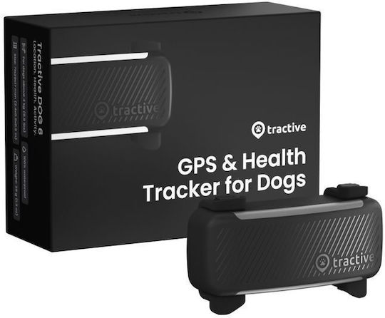 Tractive Ηλεκτρικό Κολάρο GPS Σκύλου Black