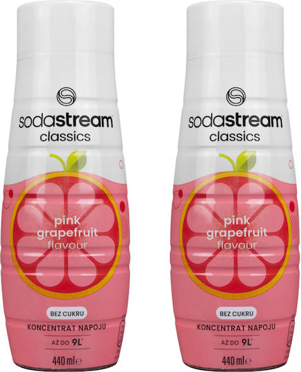 Sirop Sodastream Grapefruit Roz Zero 440ml 2 Bucăți