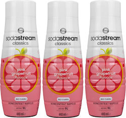 Sirop Sodastream Grapefruit Roz Zero 440ml 3 Bu...