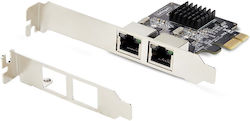 Startech Network Card 2-port Gigabit PCIe TAA Compliant Gigabit Ethernet X 2